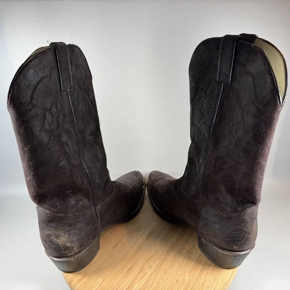 Long Haul Brown Cowboy Boots‎ Goodyear Welt 10.5 M USA
